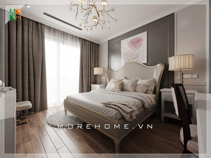 Khi nhìn thấy mẫu thiết kế nội thất phòng ngủ tân cổ điển đẹp, sang trọng để trang trí cho căn hộ, nhà phố, người ta sẽ có cảm giác rất ấn tượng.